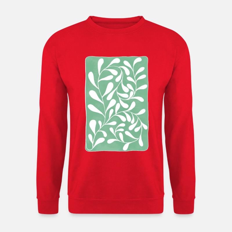 Eucalyptus leaves - Unisex Sweatshirt - red