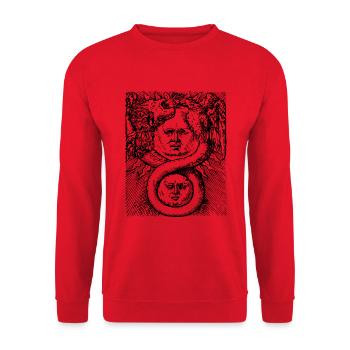 Alchemical Enigma - Unisex Sweatshirt - red - Front - Alina (178cm) & Michal (187cm)
