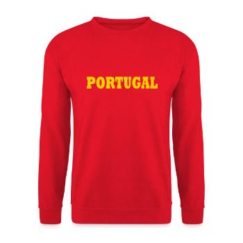 Portugal - Sweat-shirt Unisexe - rouge - Devant - Alina (178cm) & Michal (187cm)