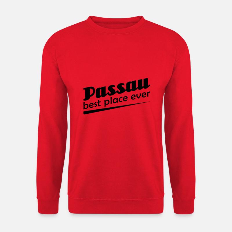 Passau - Stadt best place ever - Unisex Pullover - Rot