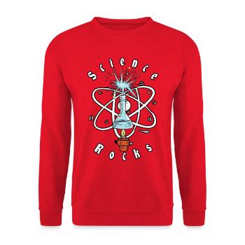 Science Physics rocks - Unisex Sweatshirt - red - Front - Alina (178cm) & Michal (187cm)