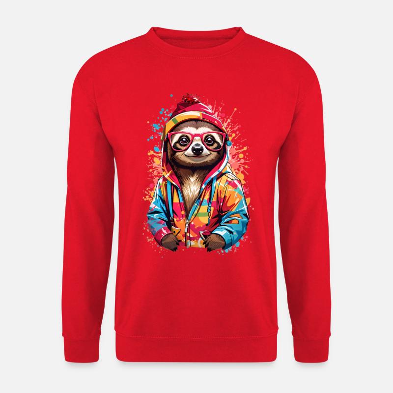 Coole Faultier - Unisex Pullover - Rot