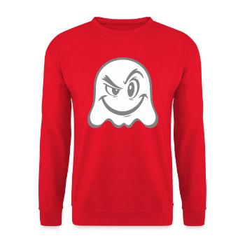 Ghost - Unisex Pullover - Rot - Vorne - Alina (178cm) & Michal (187cm)