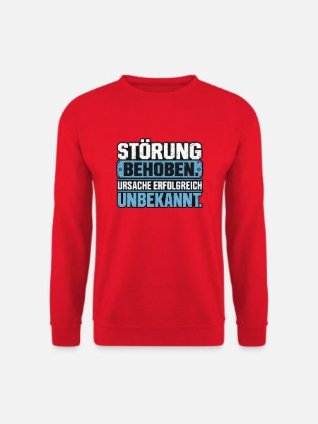 Störung behoben. Ursache erfolgreich unbekannt - Unisex Pullover - Rot