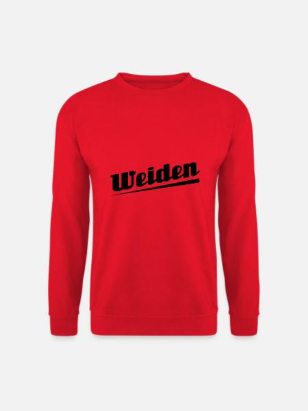 Weiden - Textdesign mit Stadtnamen - Unisex Pullover - Rot