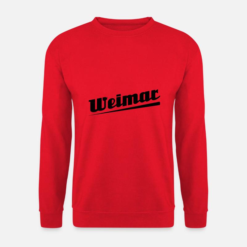 Weimar - Textdesign mit Stadtnamen - Unisex Pullover - Rot