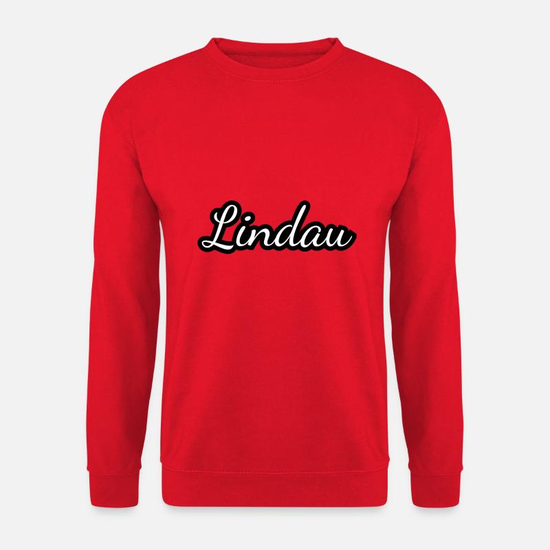 Lindau - Textdesign mit Stadtnamen - Unisex Pullover - Rot