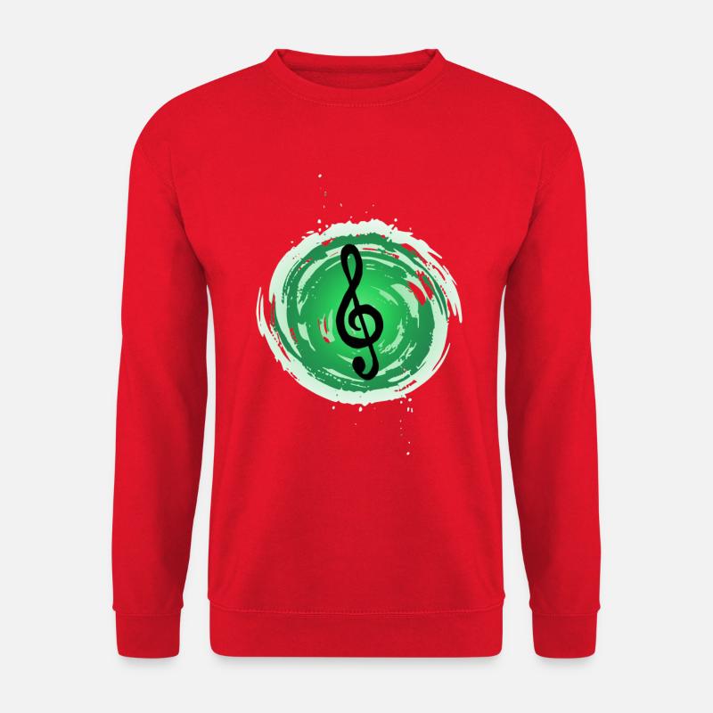 musikalisches Statement - Unisex Pullover - Rot
