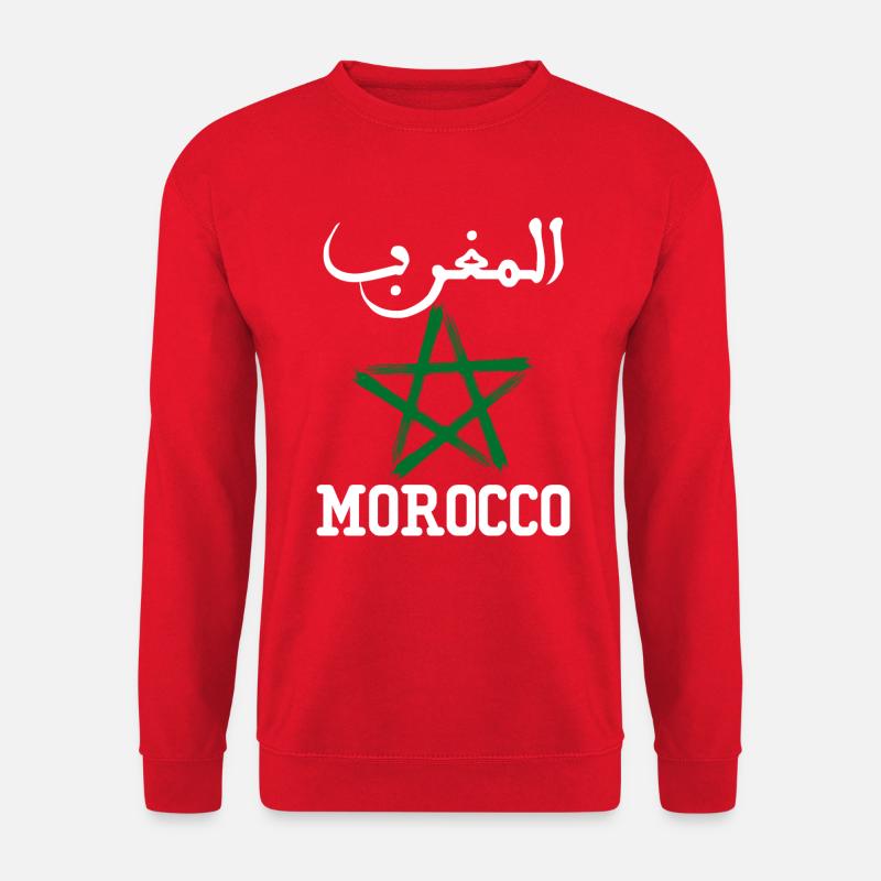 Morocco AlMaghrib Maghreb - Unisex Sweatshirt - red
