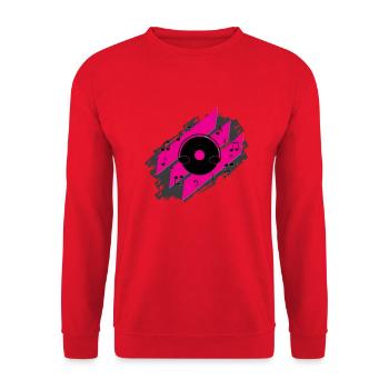 Musik Music Musiker Musikschule Musicer DJ - Unisex Pullover - Rot - Vorne - Alina (178cm) & Michal (187cm)