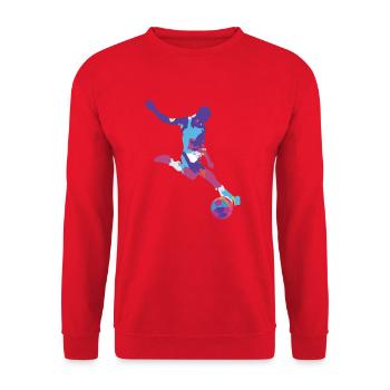 Soccer Football Ball Sports Football Football Football Footballer - Unisex Sweatshirt - red - Front - Alina (178cm) & Michal (187cm)