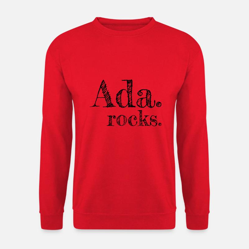 Ada, Alabama rocks - Text design with city names - Unisex Sweatshirt - red