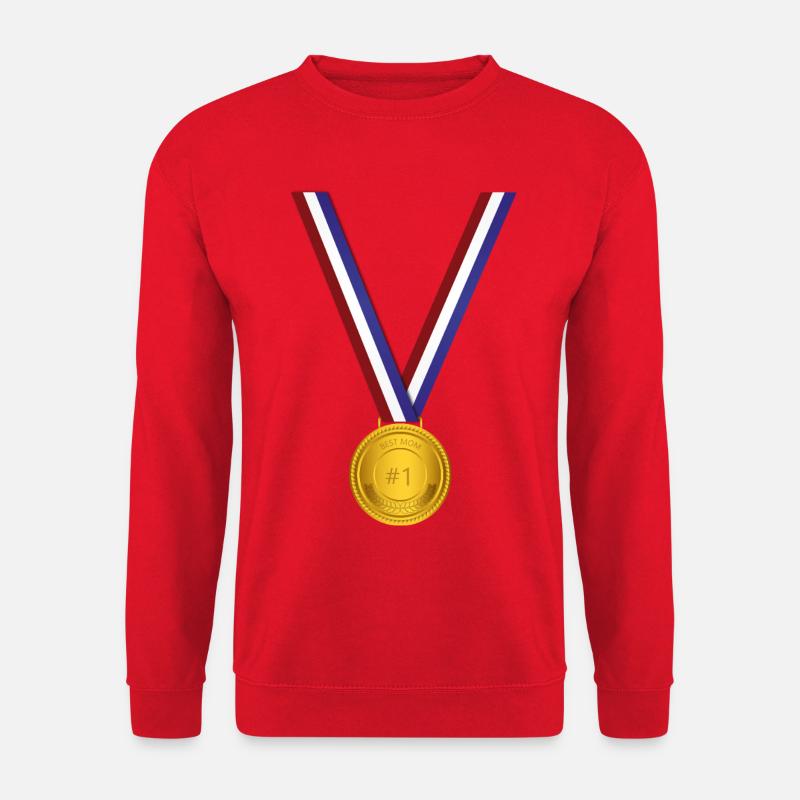 Medaille für Exzellenz Mama - Unisex Pullover - Rot