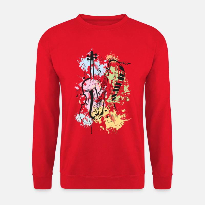 Jazzkonzert - Unisex Pullover - Rot