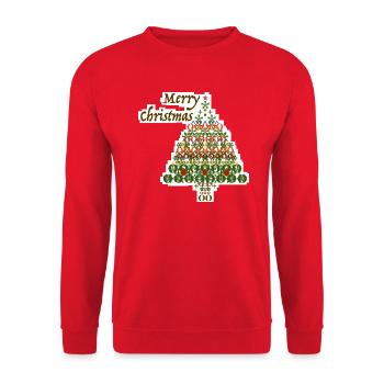 Christmas22 Collection - Unisex Pullover - Rot - Vorne - Alina (178cm) & Michal (187cm)