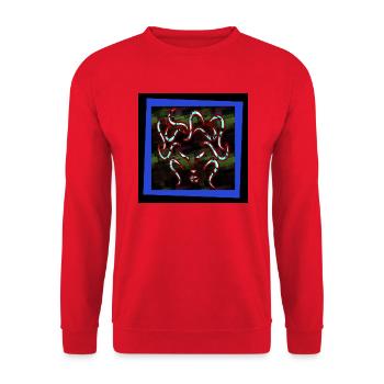 Fighting Face - Art Image - Sweat-shirt Unisexe - rouge - Devant - Alina (178cm) & Michal (187cm)