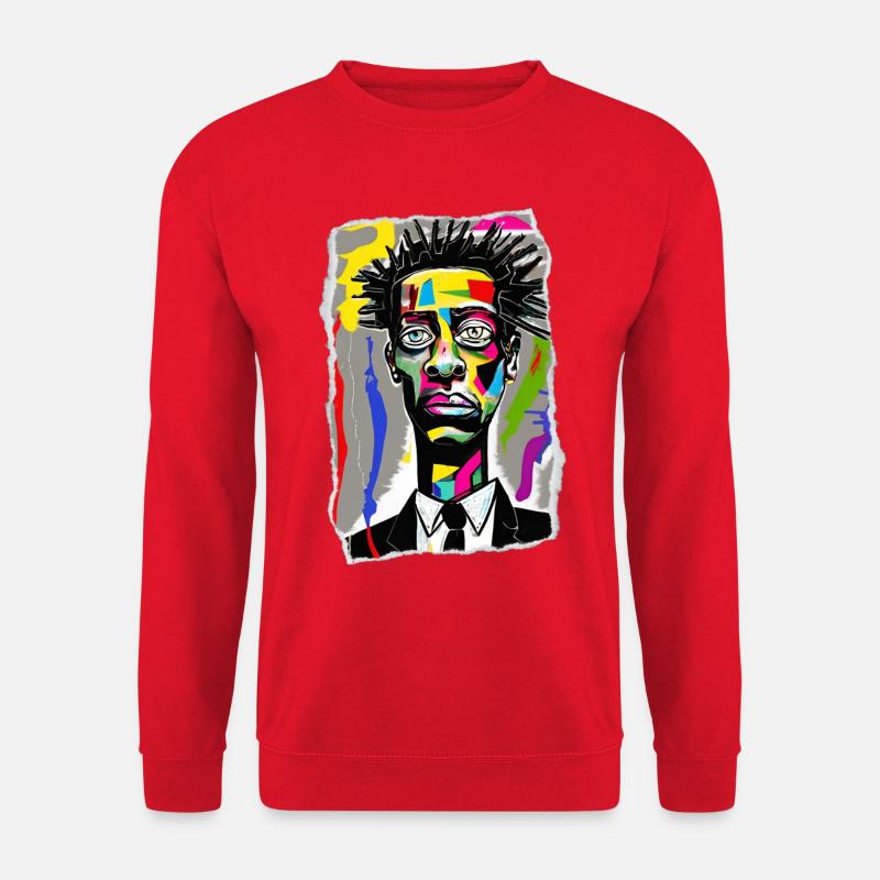 Lebendiges Stadtporträt - Unisex Pullover - Rot
