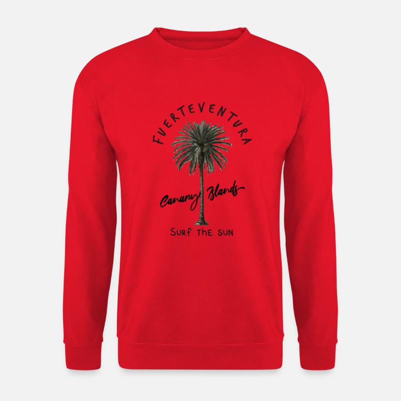Fuerteventura Canary Islands Surf The Sun - Unisex Pullover - Rot