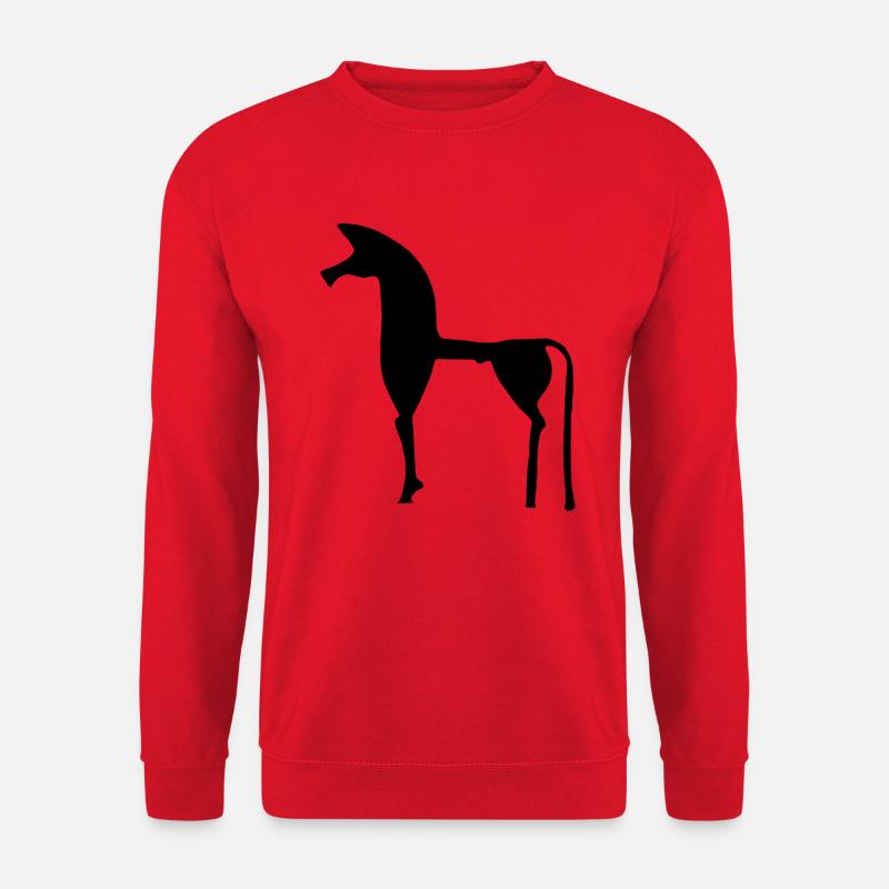 Das griechische Pferd - Unisex Pullover - Rot