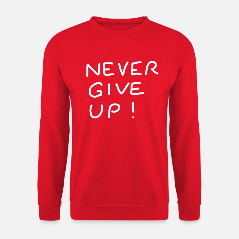 iYpsilon - never give up ! - Unisex Pullover - Rot