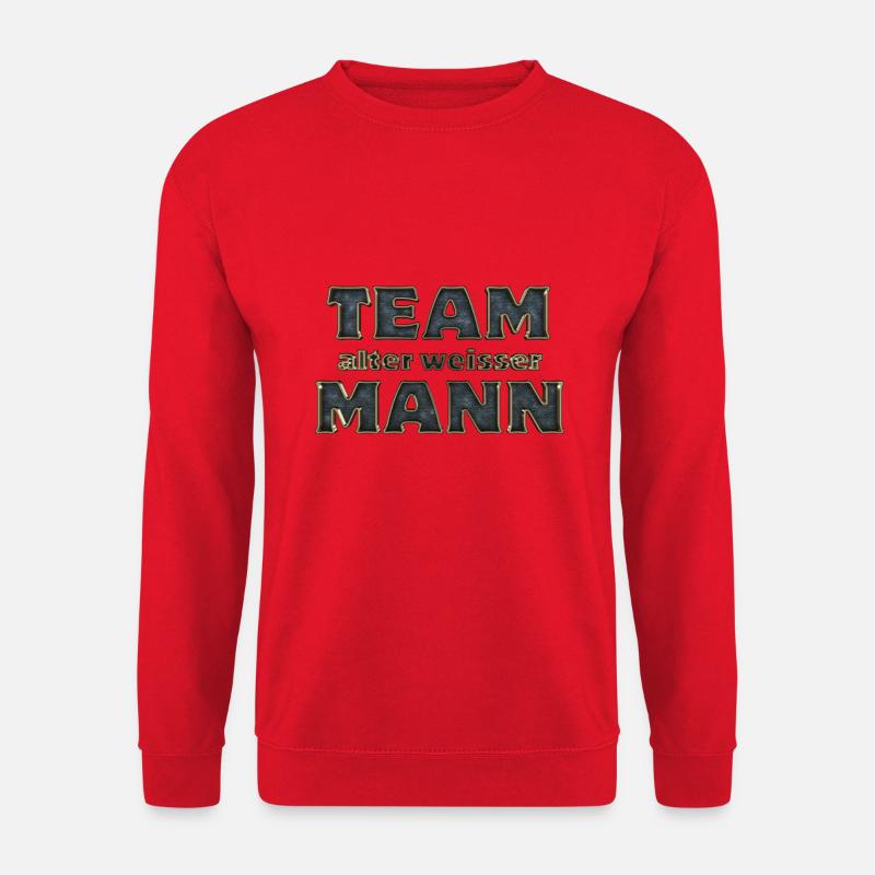 Team old white man - Unisex Sweatshirt - red