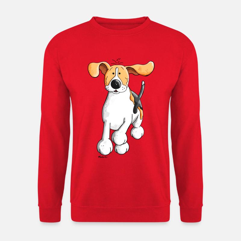 Flotter Beagle - Unisex Pullover - Rot