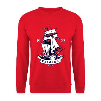 PL22 Vag Dre Link Paimpol 1790 - Unisex Sweatshirt - red - Front - Alina (178cm) & Michal (187cm)