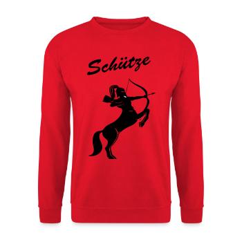 Sagittaire - Sweat-shirt Unisexe - rouge - Devant - Alina (178cm) & Michal (187cm)