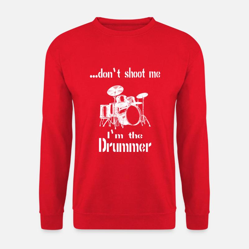 Drums drums saying text - Unisex Sweatshirt - red