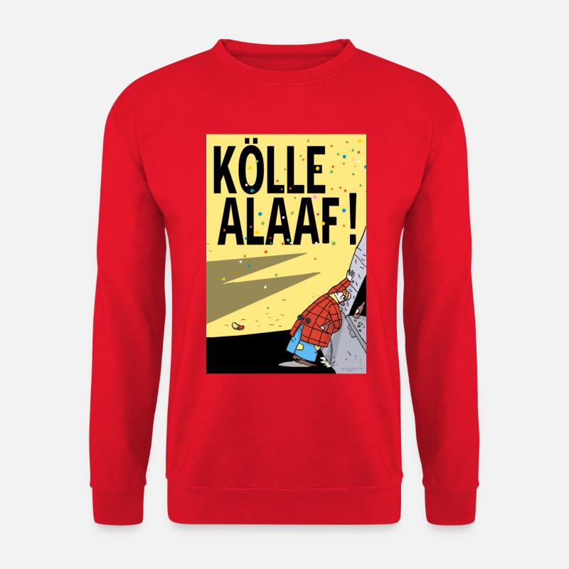 Köln Karneval Alaaf Cartoon - Unisex Pullover - Rot