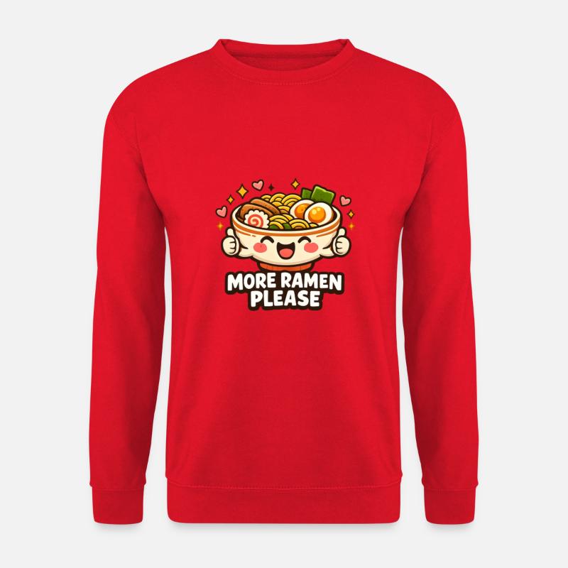 Niedliche Ramen Nudeln Bowl - Unisex Pullover - Rot