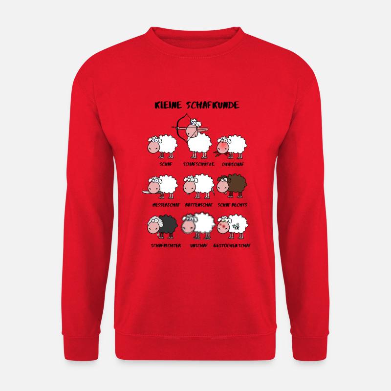 Kleine Schafkunde - Unisex Pullover - Rot