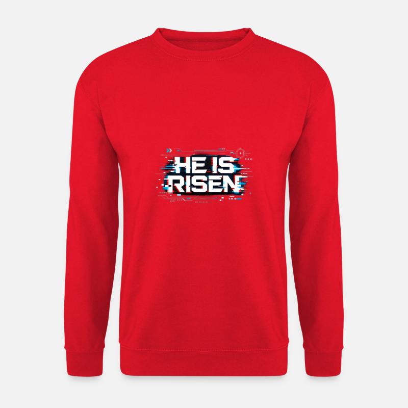 he is risen - Unisex Sweatshirt - red