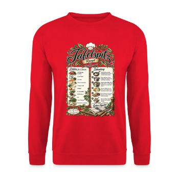 Tafelspitz Rezept – Tradition die schmeckt - Unisex Pullover - Rot - Vorne - Alina (178cm) & Michal (187cm)