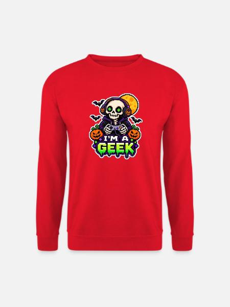 Ich bin ein Halloween-Nerd - Unisex Pullover - Rot