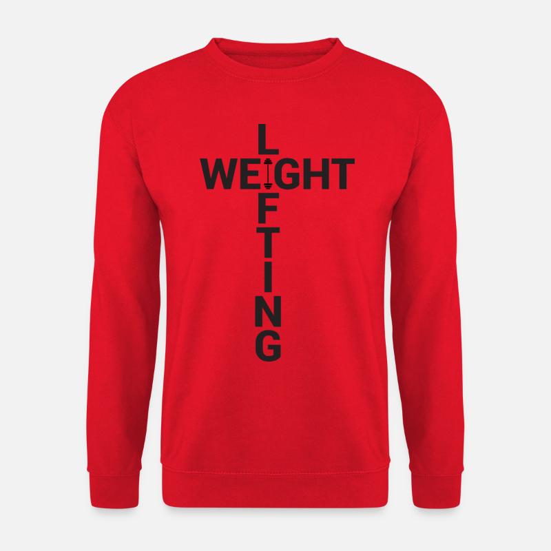Gewicht Heber Design - Weight-Lifting - Unisex Pullover - Rot