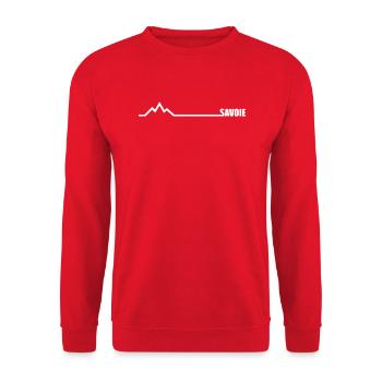 Savoie paysage montagnes - Sweat-shirt Unisexe - rouge - Devant - Alina (178cm) & Michal (187cm)