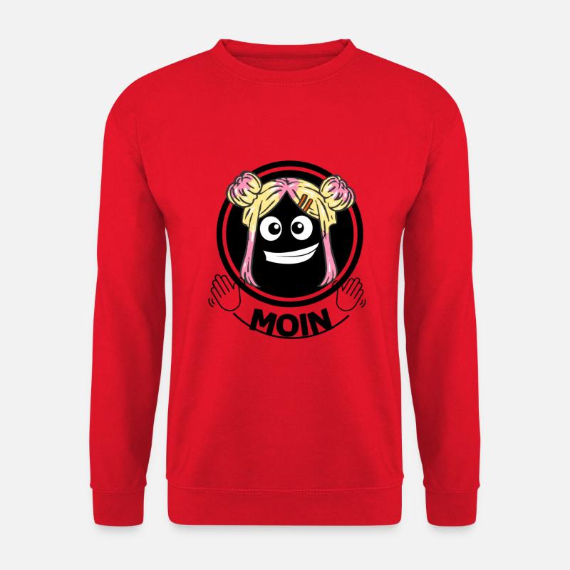 Lustiges Gesicht - Unisex Pullover - Rot