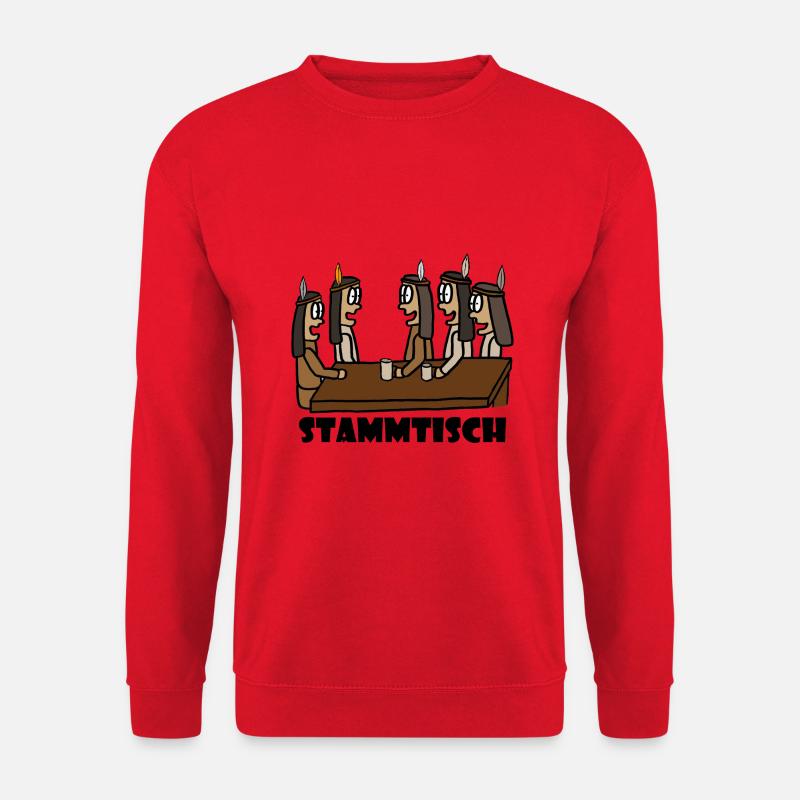 Table de base noir - Sweat-shirt Unisexe - rouge