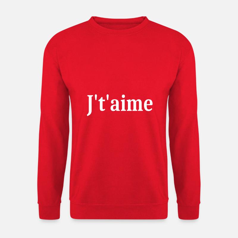 j't'aime St.Valentin - Sweat-shirt Unisexe - rouge