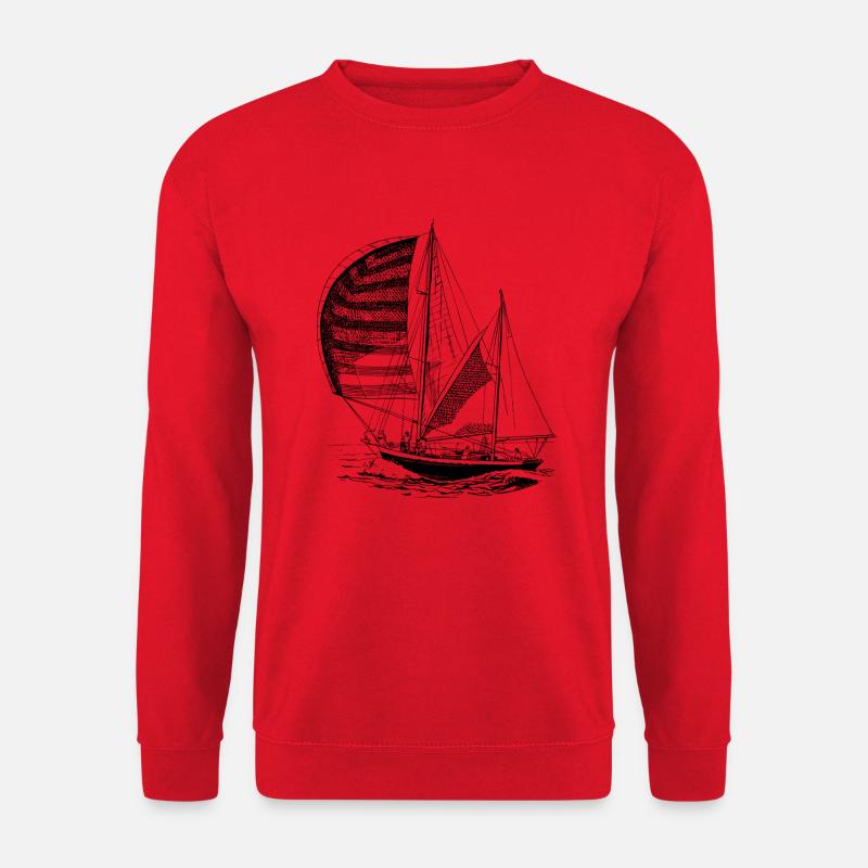 Das Segelboot - Unisex Pullover - Rot