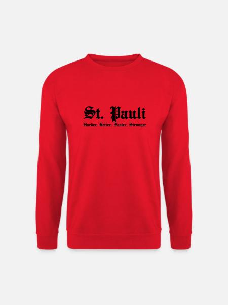 St. Pauli Harder Better Faster Stronger - Unisex Pullover - Rot