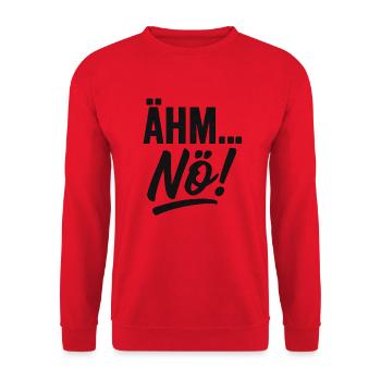 Euh, non ! Dicton - Sweat-shirt Unisexe - rouge - Devant - Alina (178cm) & Michal (187cm)