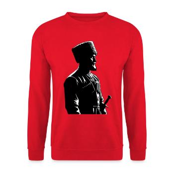 Шейх Мансур - Unisex Pullover - Rot - Vorne - Alina (178cm) & Michal (187cm)