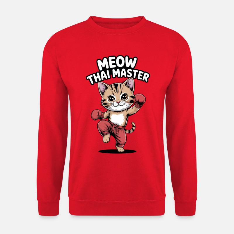 Kitten Karate Master Design - Unisex Sweatshirt - red