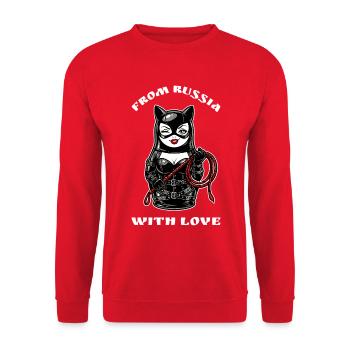 De Russie avec amour par Matreschka - Sweat-shirt Unisexe - rouge - Devant - Alina (178cm) & Michal (187cm)