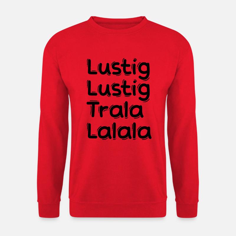 LUSTIG LUSTIG TRALALALALA NIKLAUSABEND WEIHNACHTEN - Unisex Pullover - Rot