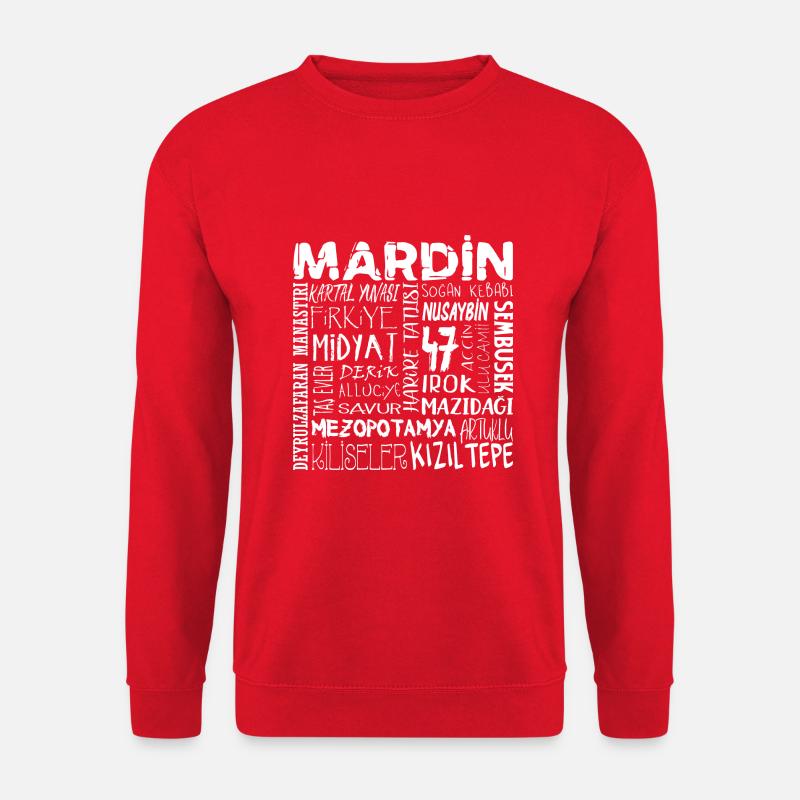 47 Mardin Türkei - Unisex Pullover - Rot