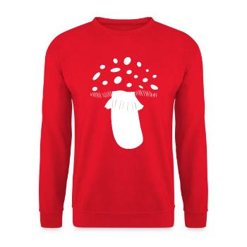 Crapaud Costume Champignon Champignon Forêt Crapaud Rouge Blanc - Sweat-shirt Unisexe - rouge - Devant - Alina (178cm) & Michal (187cm)