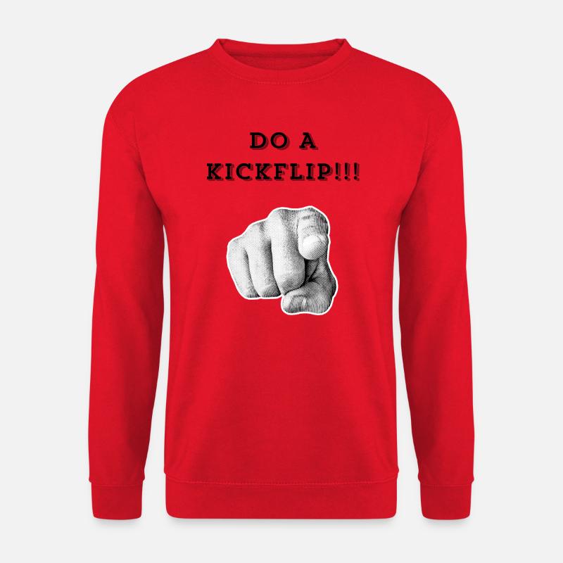 Do a Kickflip !!! - Unisex Sweatshirt - red